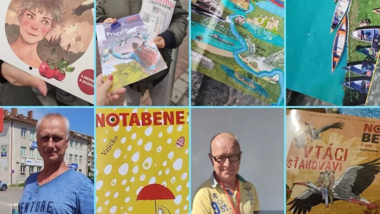 Predajcovia časopisu Nota bene na Terase